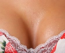 Breast Lingerie Wet Drops Strawberry