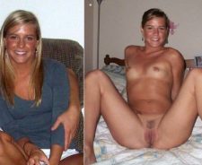 Clothed Then Naked Before After Dressed Undressed