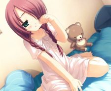 Cute Anime Girl Sleepy