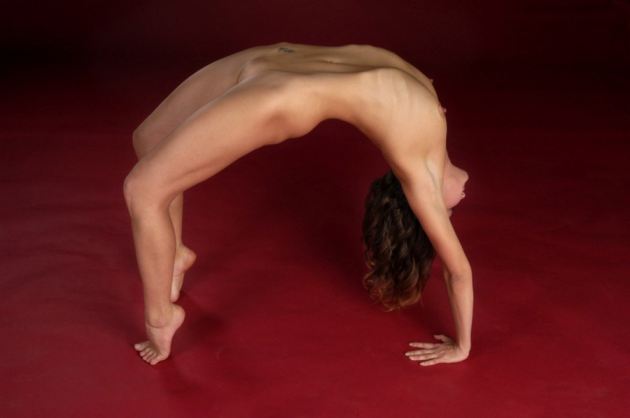Flexible Girl Naked Yoga