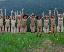 Group Naked Women Outdoors