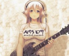 Headphones Girl Guitar Anime