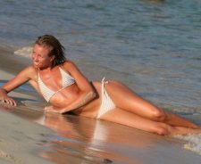 Hot Girl Laying In Water