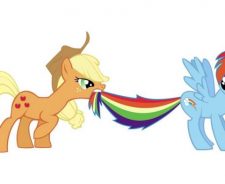 My Little Pony Rainbow Dash And Applejack