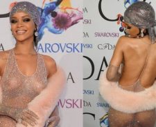 Rihanna Naked Dress 2014