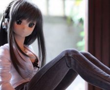 Sexy Doll Toy Brunette Headphones Anime