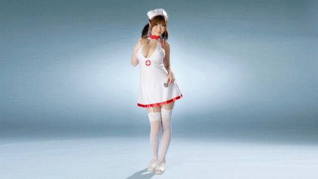 Sexy Japanese Nurse Model 