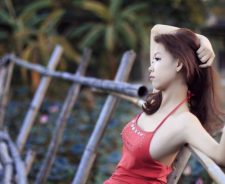 Sexy Large Tits Redhead Asian Fence