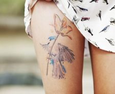 Sexy Legs Girl Dress Tattoo