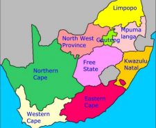 South Africa Provinces Map