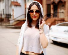 Sweatshirt Toyota Large Sunglasses Girl Street