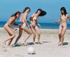 Teen Girls At Beach