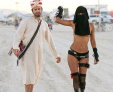 Women Burning Man Girls